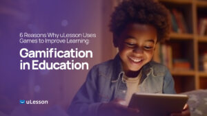 A boy playing game on his phone: gamification in learning.