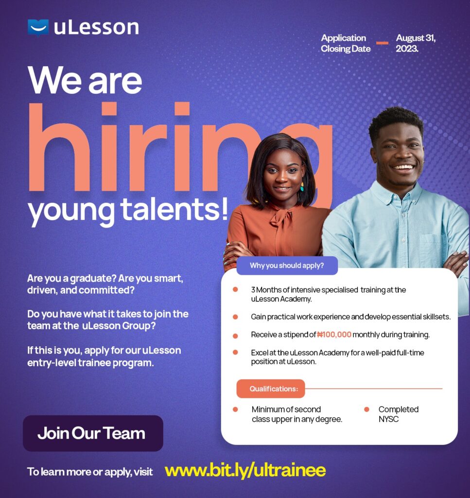 uLesson Graduate Trainee