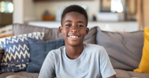 A confident young boy