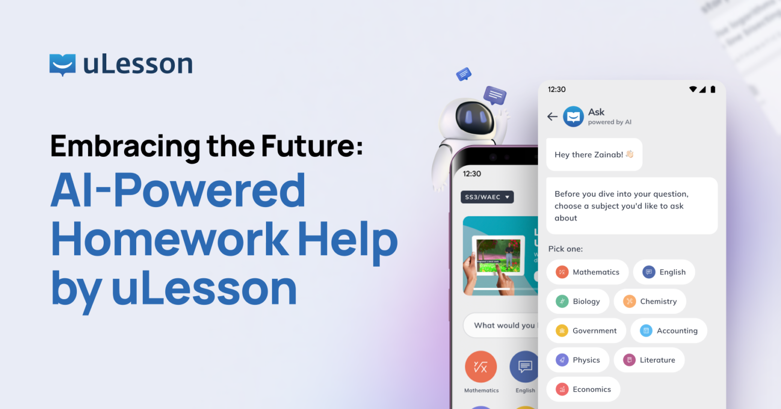 Ulesson Embracing the Future: AI-Powered Homework Help by uLesson - uLesson